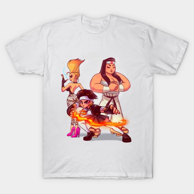 The Queen Of Fighters T-Shirt by BrunoMota